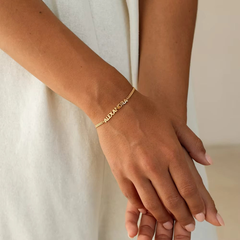 Personalized Name Bracelet – Stainless Steel