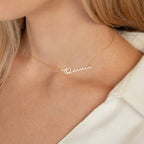Custom Name Necklace ,Personalized Stainless Steel Letter Pendant ,Initial Name Choker with Link Chain