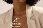Butterfly Name Necklace – Personalized Stainless Steel