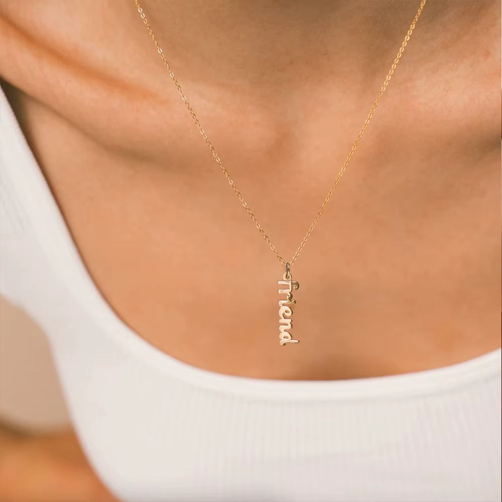Handwritten Name Necklace – Stainless Steel