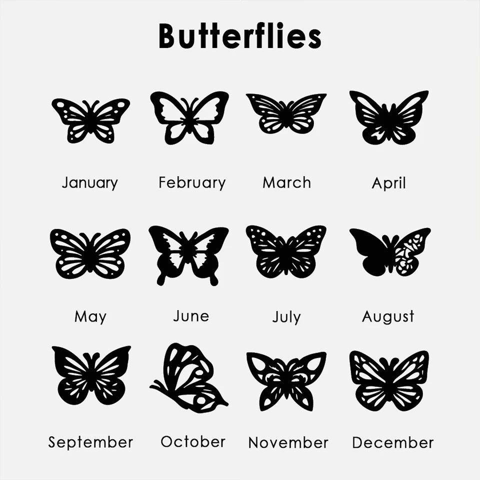 Personalized stainless steel butterfly name necklace with custom name pendant, adjustable 15.7–17.7 inches chain, gold finish worn on model.