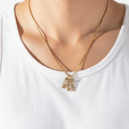 Personalized Vertical Name Necklace – Stainless Steel