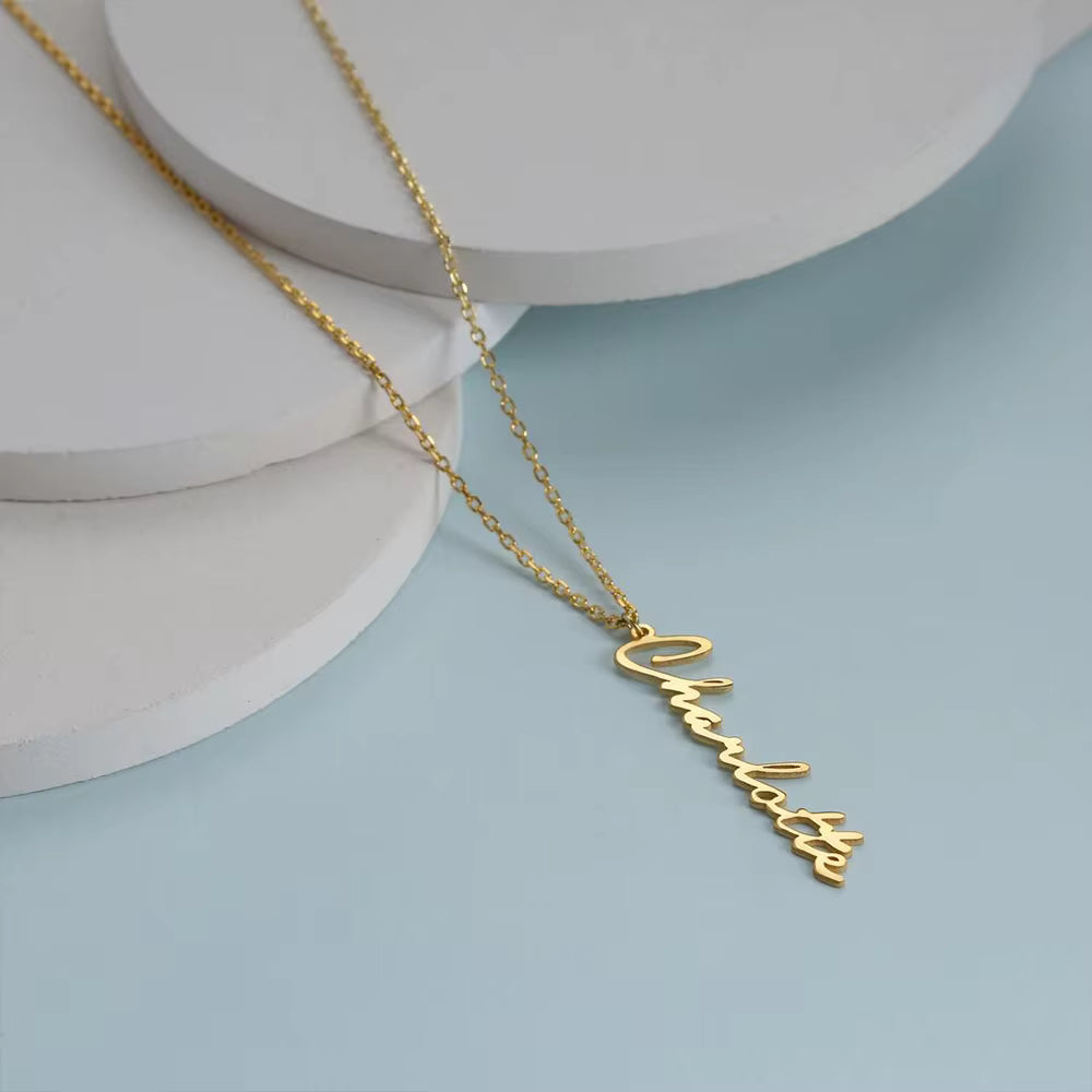 Handwritten Name Necklace – Stainless Steel