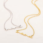 Custom Name Necklace ,Personalized Stainless Steel Letter Pendant ,Initial Name Choker with Link Chain