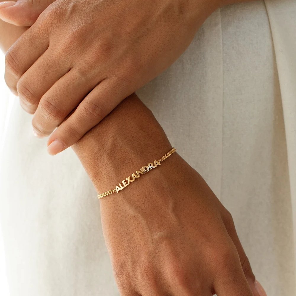 Personalized Name Bracelet – Stainless Steel