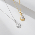 snake pendant necklace, sterling silver necklace, pear cut zircon necklace, gold snake necklace, silver snake jewelry, zircon pendant for women, minimalist pendant necklace, trendy jewelry 2025, elegant gift necklace, unique design necklace