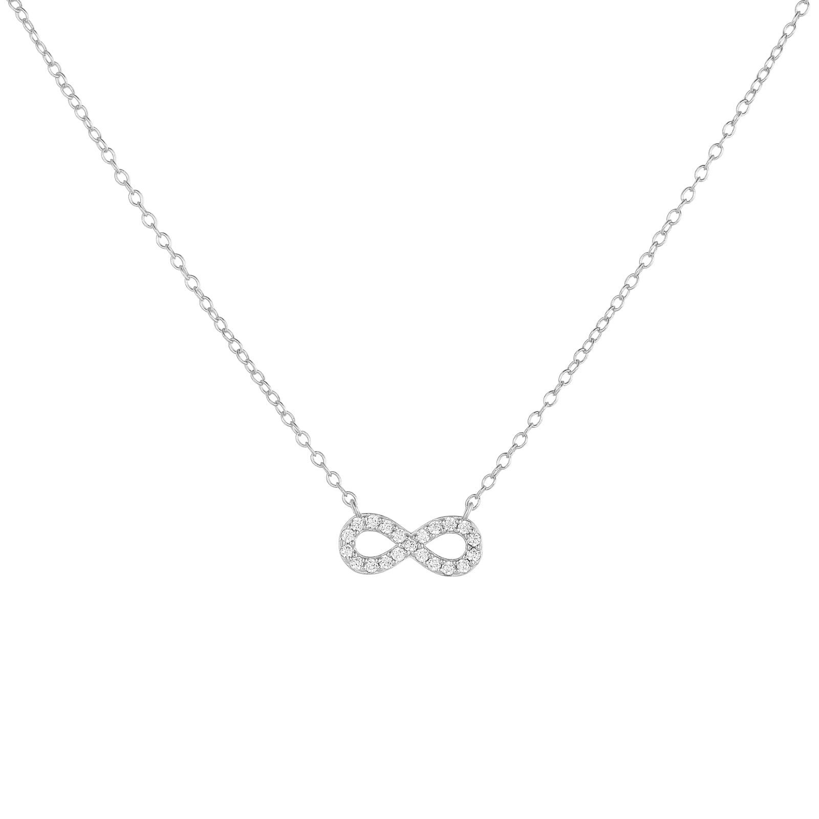 infinity necklace, 925 sterling silver necklace, zircon pendant, infinity symbol jewelry, gold plated necklace, silver necklace for women, minimalist infinity necklace, dainty zircon necklace, geometric pendant necklace, anniversary gift necklace