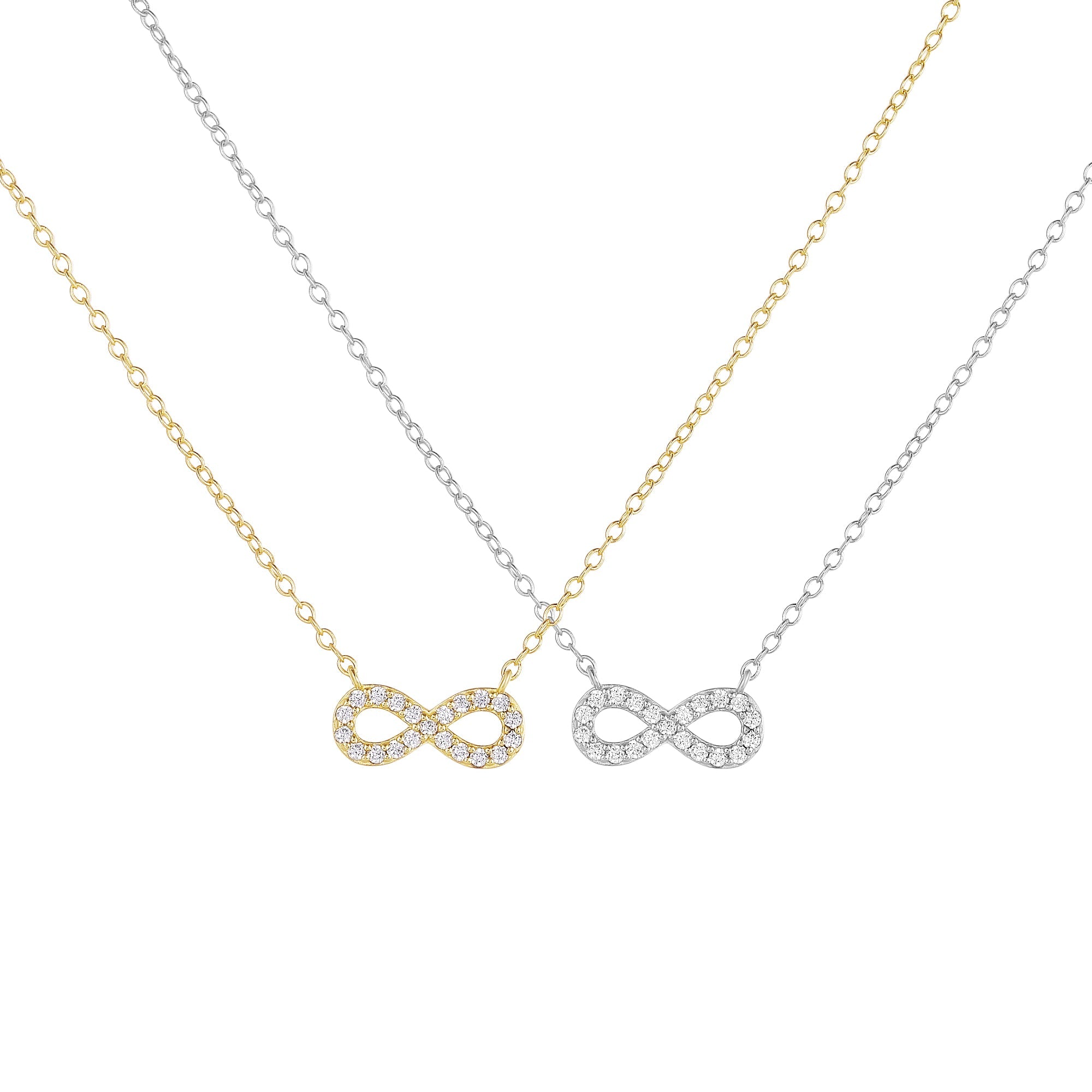 infinity necklace, 925 sterling silver necklace, zircon pendant, infinity symbol jewelry, gold plated necklace, silver necklace for women, minimalist infinity necklace, dainty zircon necklace, geometric pendant necklace, anniversary gift necklace