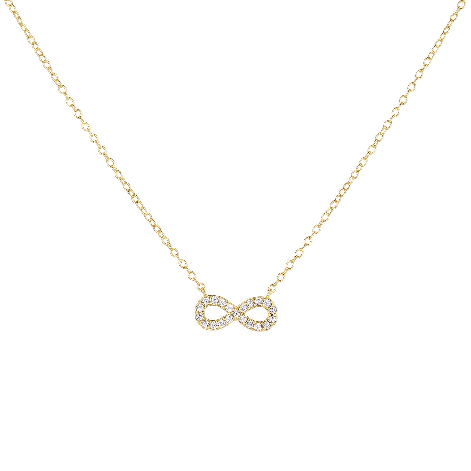 infinity necklace, 925 sterling silver necklace, zircon pendant, infinity symbol jewelry, gold plated necklace, silver necklace for women, minimalist infinity necklace, dainty zircon necklace, geometric pendant necklace, anniversary gift necklace
