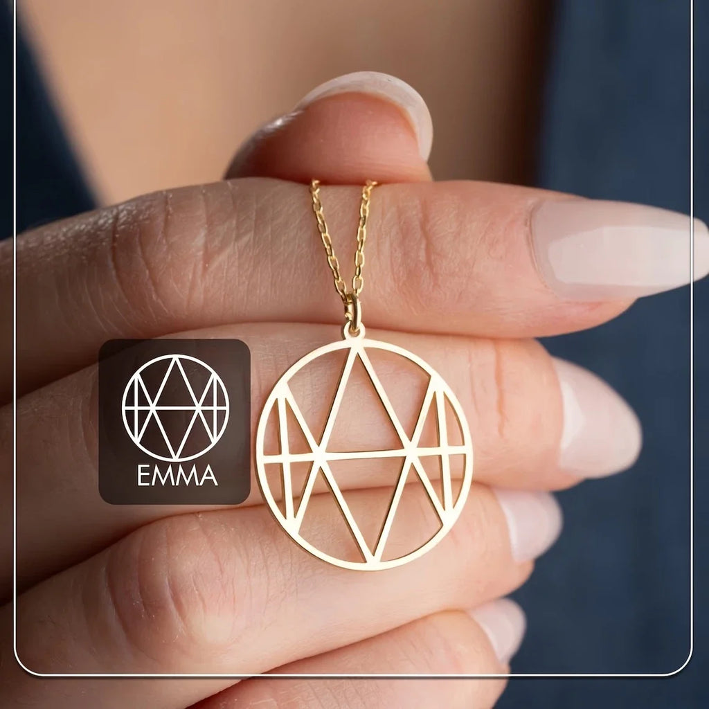 Personalized stainless steel monogram name necklace with custom initial pendant 2