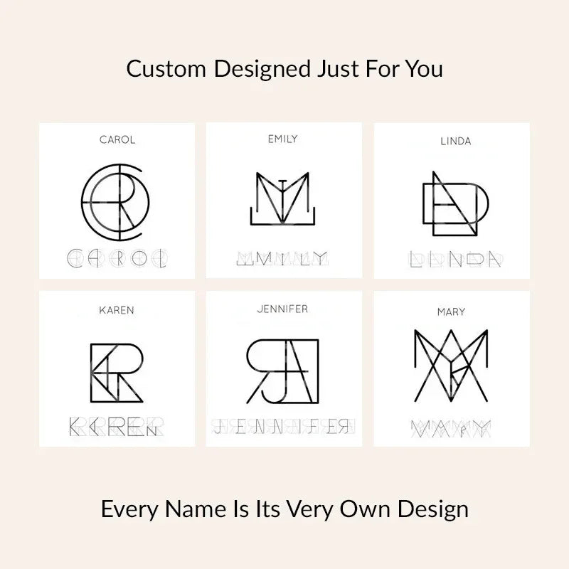 Personalized stainless steel name necklace with custom letters