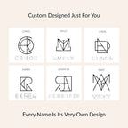 Personalized stainless steel name necklace with custom letters