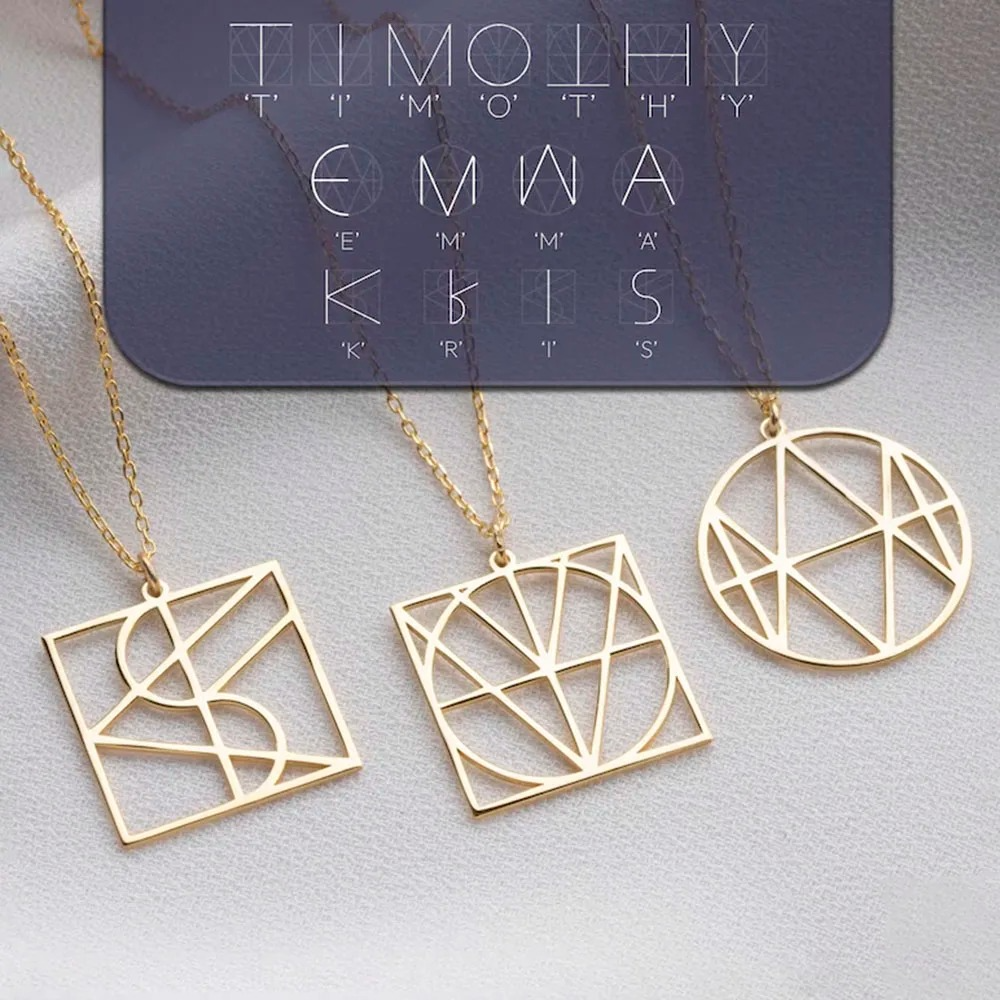 Personalized stainless steel name necklace with custom letters