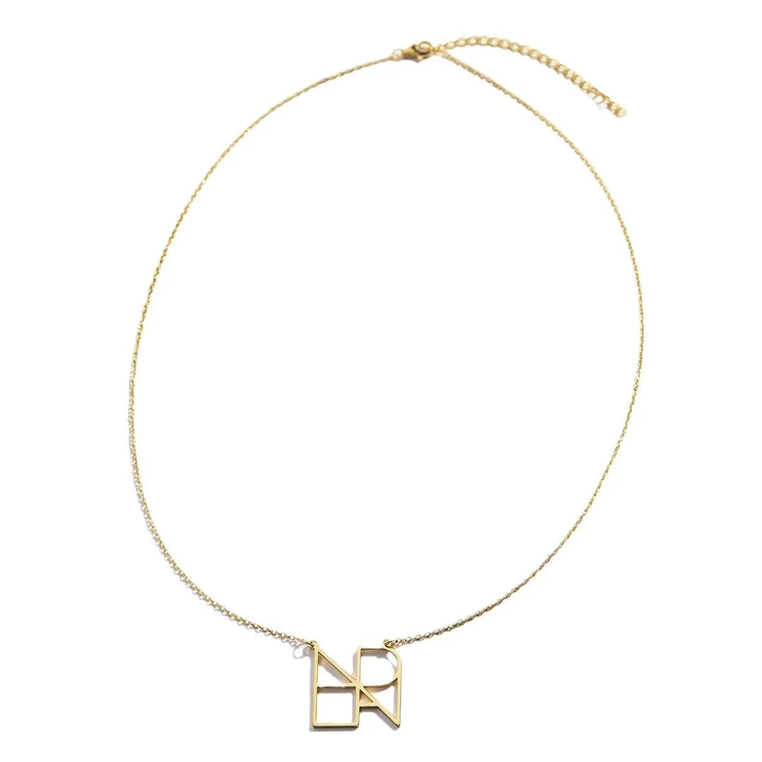 Personalized stainless steel name necklace with custom letters