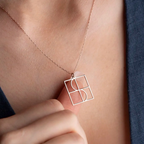 Personalized stainless steel name necklace with custom letters