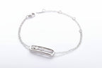 “925 sterling silver move stone bracelet with clear zircon, adjustable women’s bracelet in silver, gold and rose gold”