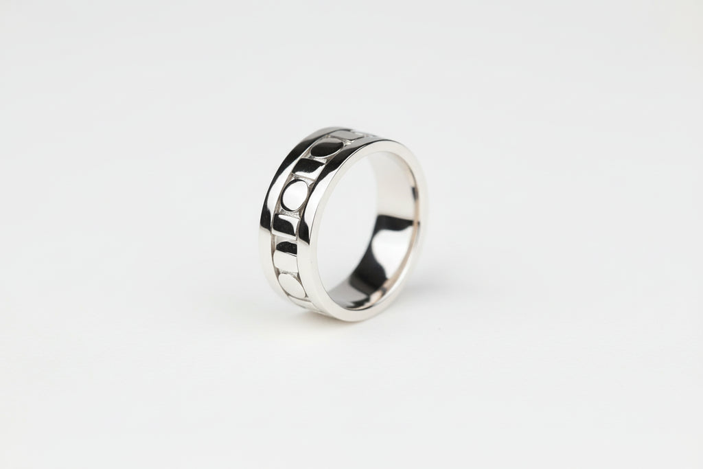 925 sterling silver anxiety spinner ring with rotating circular and rectangle pattern band for men and women