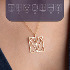 Personalized stainless steel name necklace with custom letters