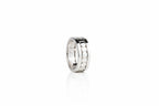 925 sterling silver anxiety spinner ring with rotating circular and rectangle pattern band for men and women