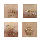 925 Sterling Silver Ring Holder Necklace – Adjustable Ring Keeper Pendant with Butterfly Outline Design