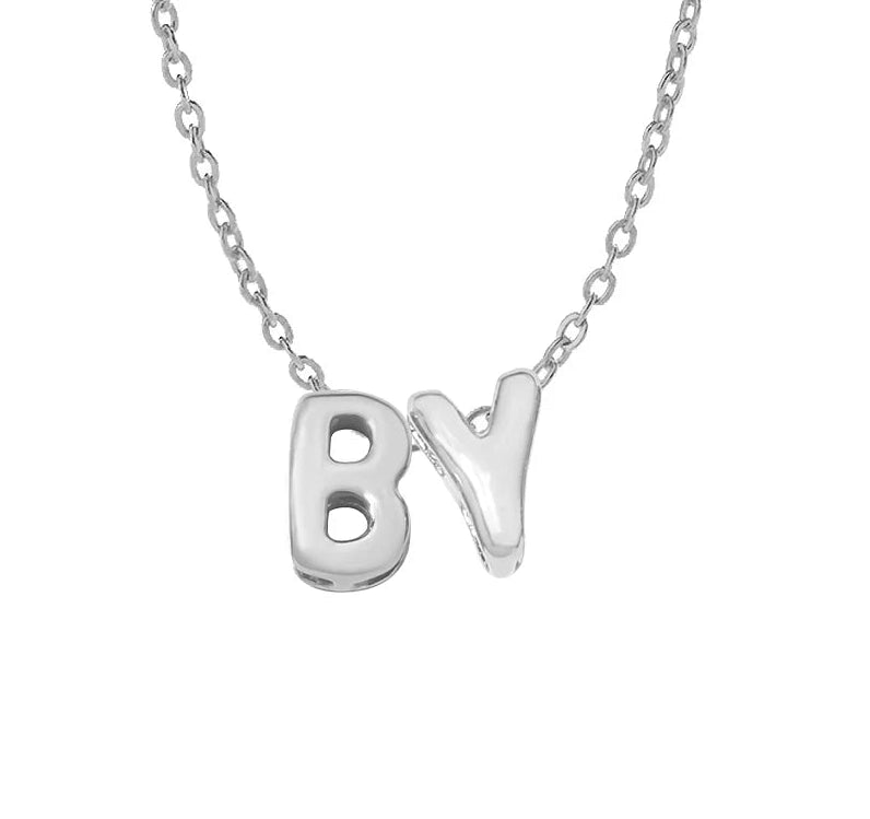 3D bubble name necklace, custom name necklace, stainless steel necklace, gold plated name necklace, silver name necklace, personalized jewelry for women, bubble letter pendant, custom letter necklace, trendy name necklace, high end personalized jewelry