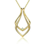 925 sterling silver adjustable ring holder necklace with heart-shaped pendant