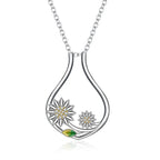 925 sterling silver adjustable ring holder necklace with heart-shaped pendant