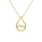 925 sterling silver adjustable ring holder necklace with heart-shaped pendant